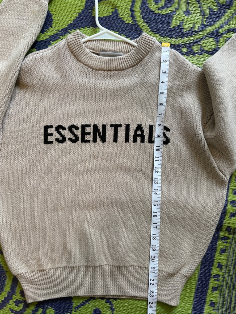 Essentials - Fear of God Graphic Print Pullover Sweater Large / 10 Beige Unisex - Picture 10 of 10